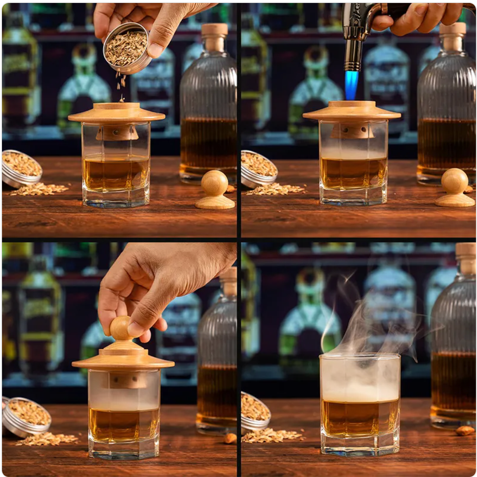 Smokecraft™ Cocktail Smoker Kit — Smoke Infuser for Whiskey, Bourbon & Cocktails